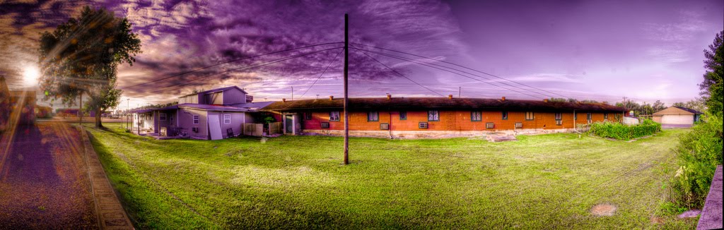 behind the "motel"