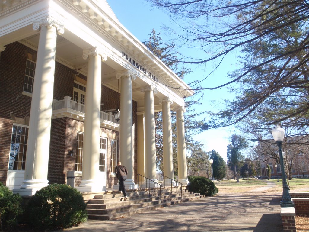 Dropping off a package at Pearsons Hall