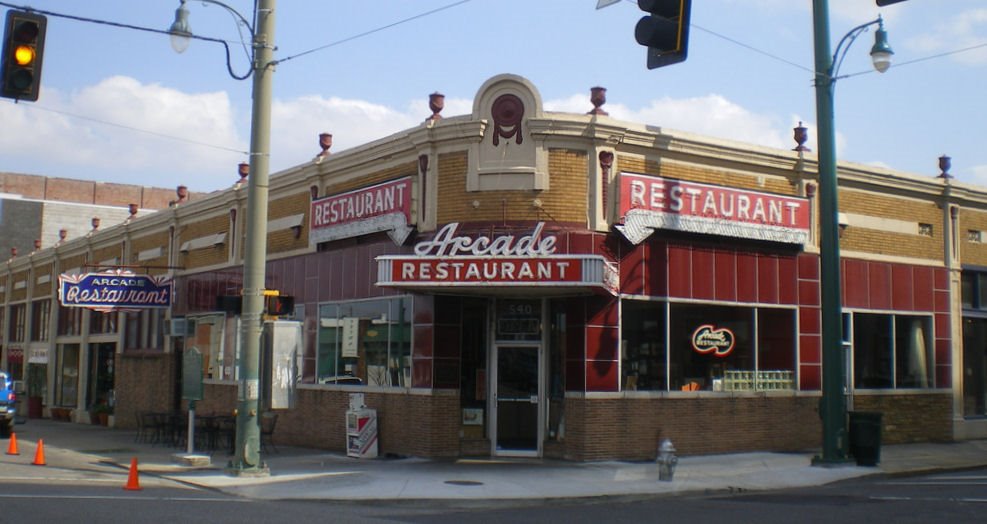 Arcade Restaurant on S Main at Calhoun St., Memphis, Tn.