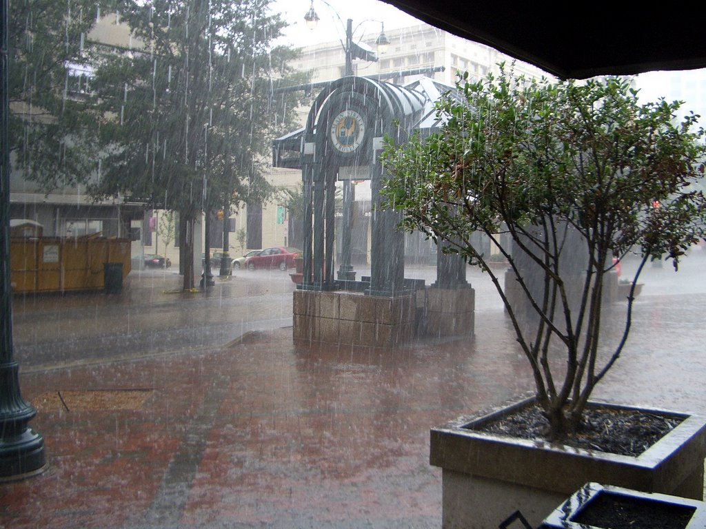 Rainy day of Trolley Terminal