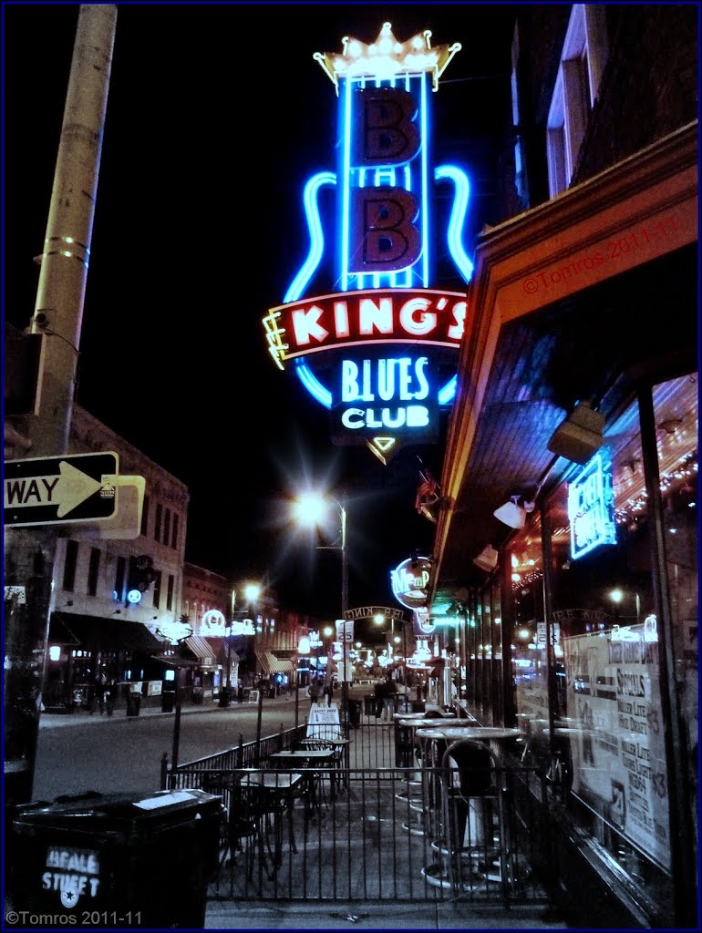 BB King club on Beale street in Memphis