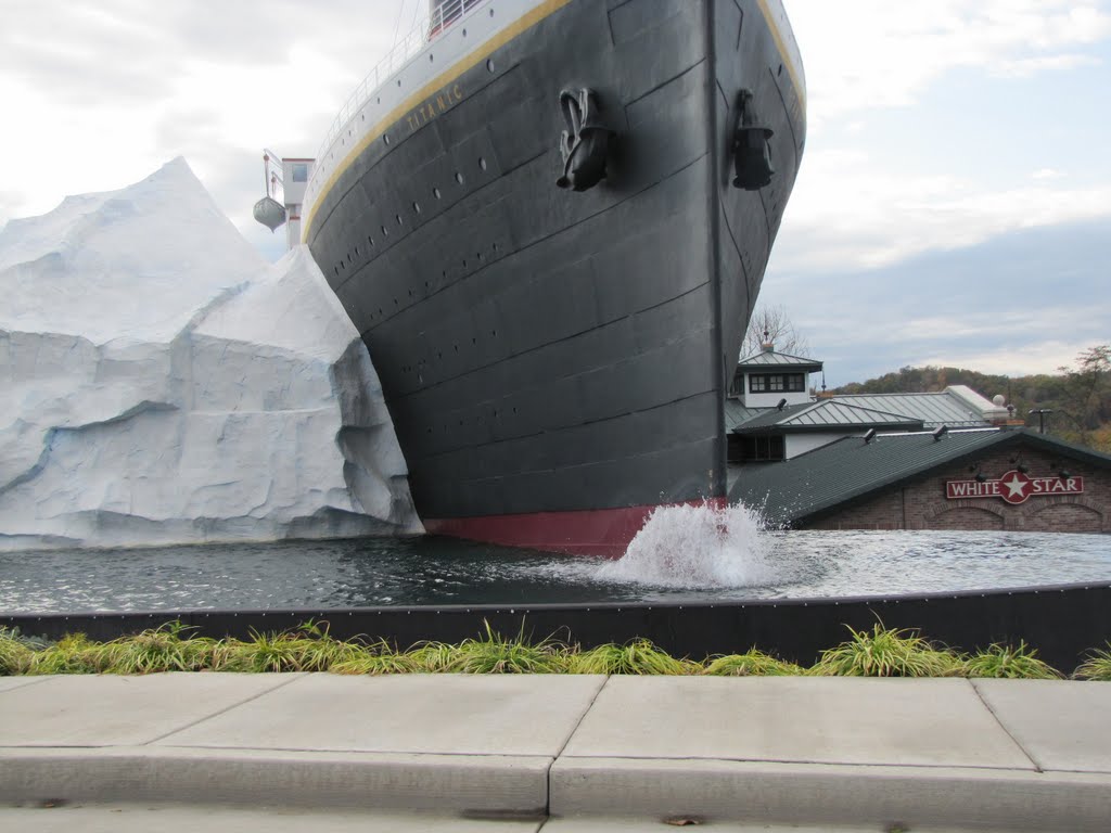 Replica..."Titanic"..with ice berg at left! in Smokey Mountians, Pigeon Forge, Tennessee,  USA