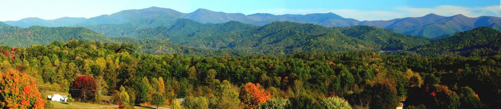 Blue Ridge Panorama from Mars Hill, NC