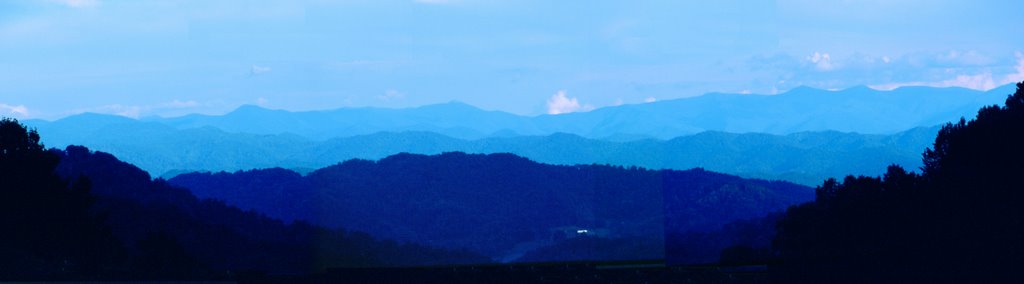 The Blue Ridge from the top of I-26 at the NC-TN border