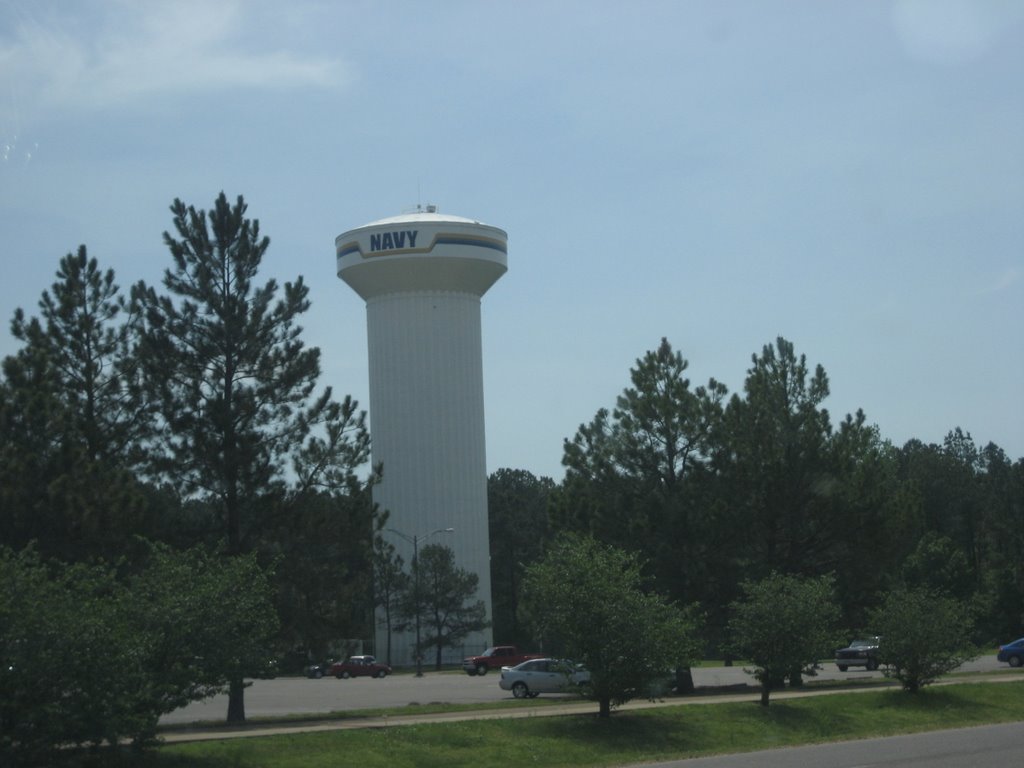 Watertower in the naval base in Millington