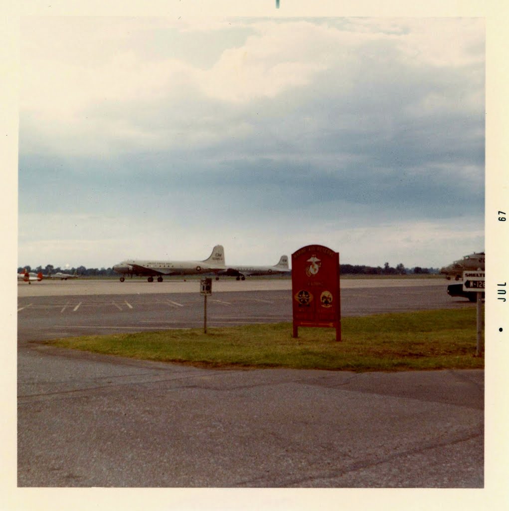 Douglas R5D Aircraft on the Flight Line at Naval Air Station - Memphis, Millington, TN