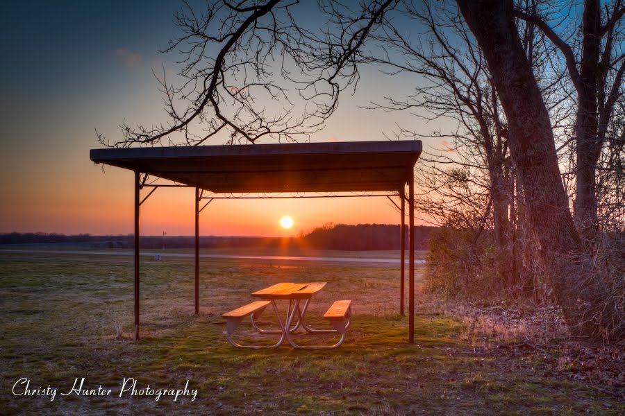 Picnic Table Sunset