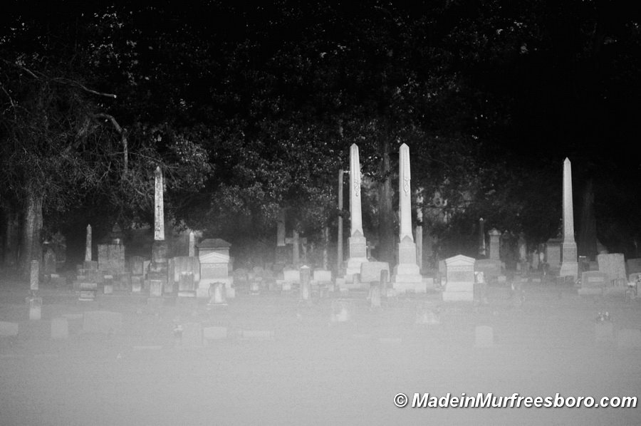 Halloween Graves at Evergreen Cemetery, Murfreesboro