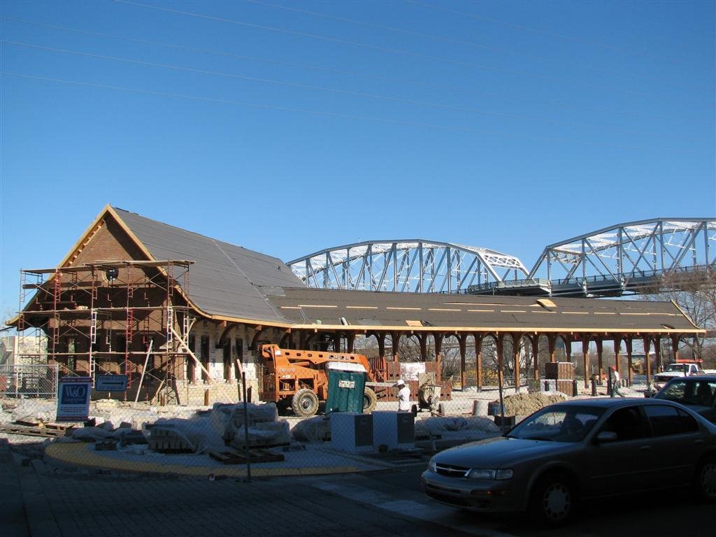 Riverfront Station with Shelby Street Pedestrian Bridge Behind It