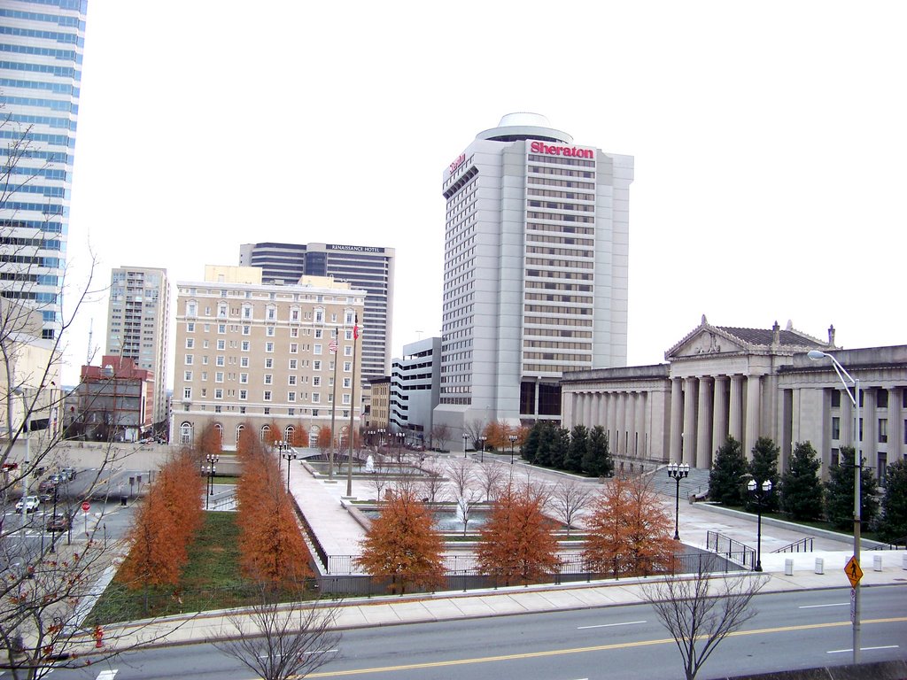Victory Park, Renaissance Nashville Hotel and Sheraton