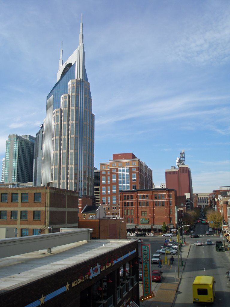 AT&T Tower and Downtown Nashville