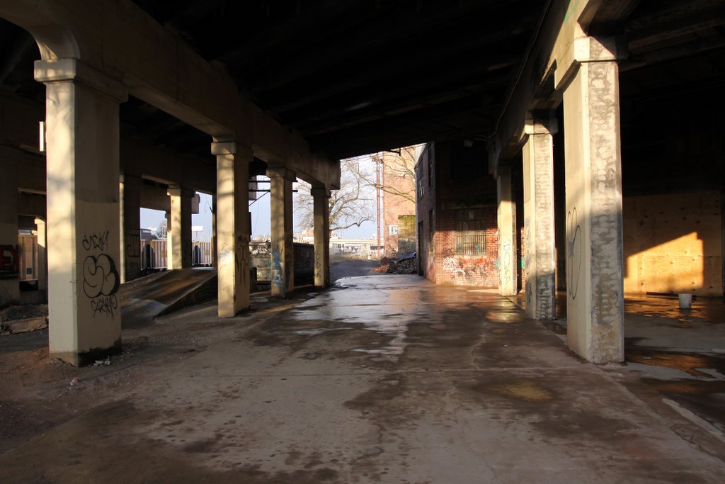 Underbelly of the Oak Street Viaduct Behind the Keener Company