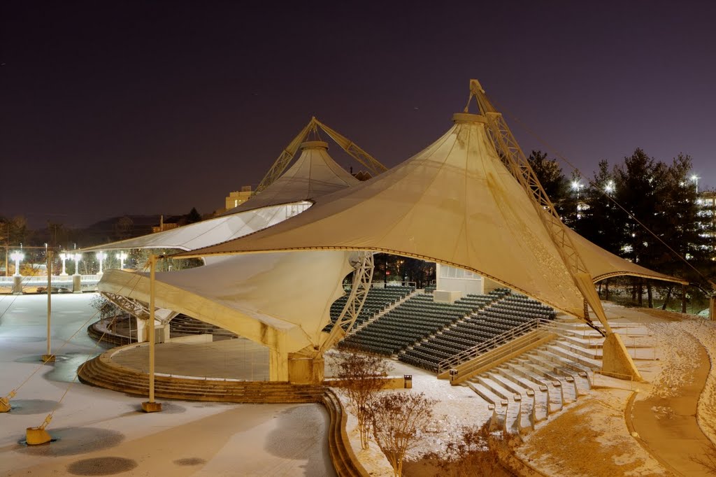 Amphitheater at the Worlds Fair Park in Knoxville, Tennessee.