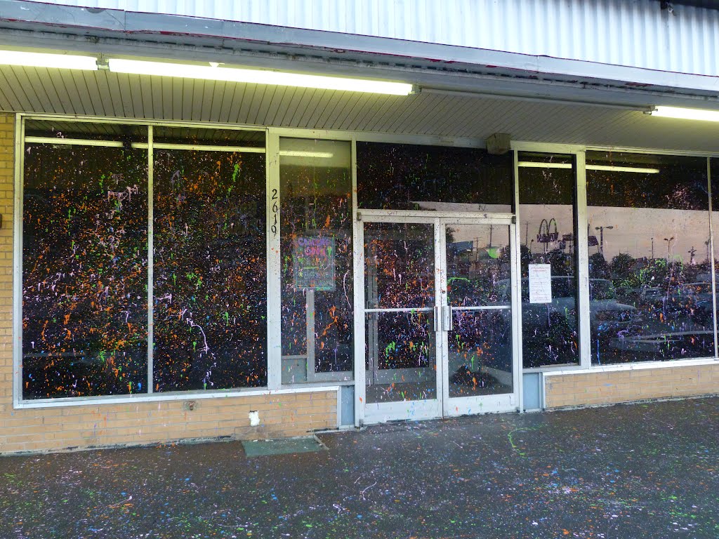 The windows painted.