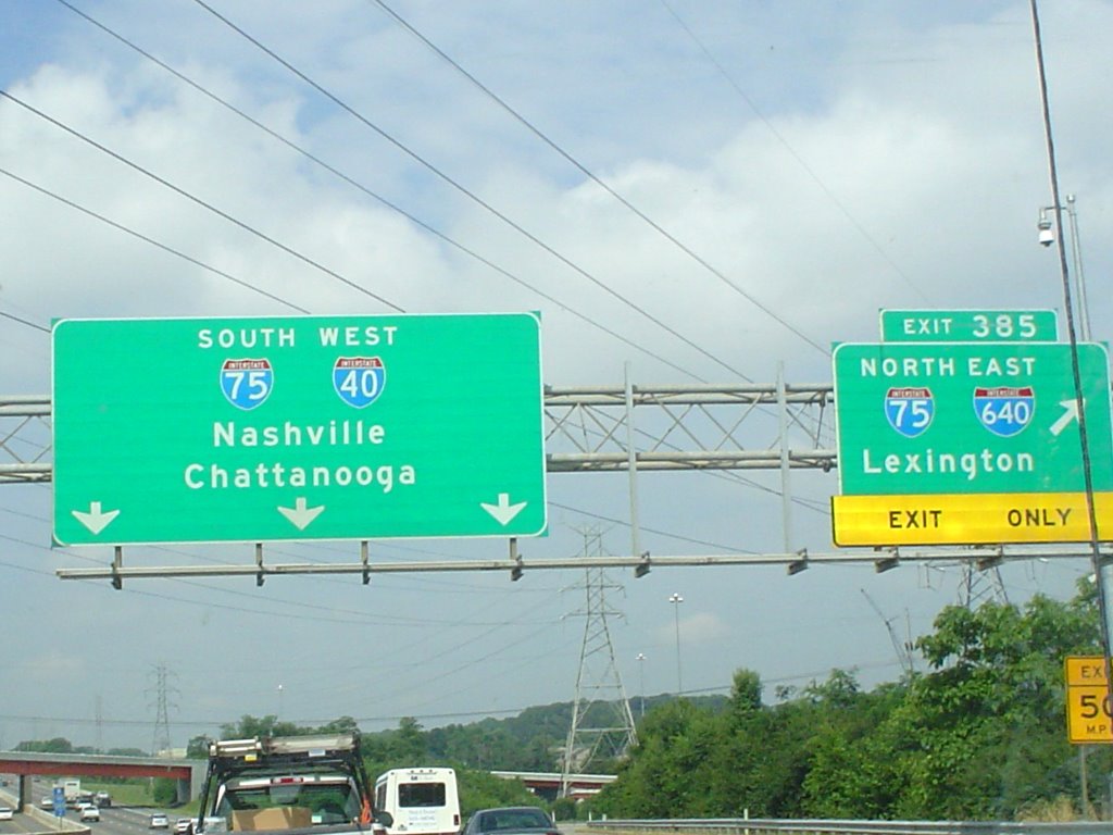 I-40/75 west of Knoxville, Tn
