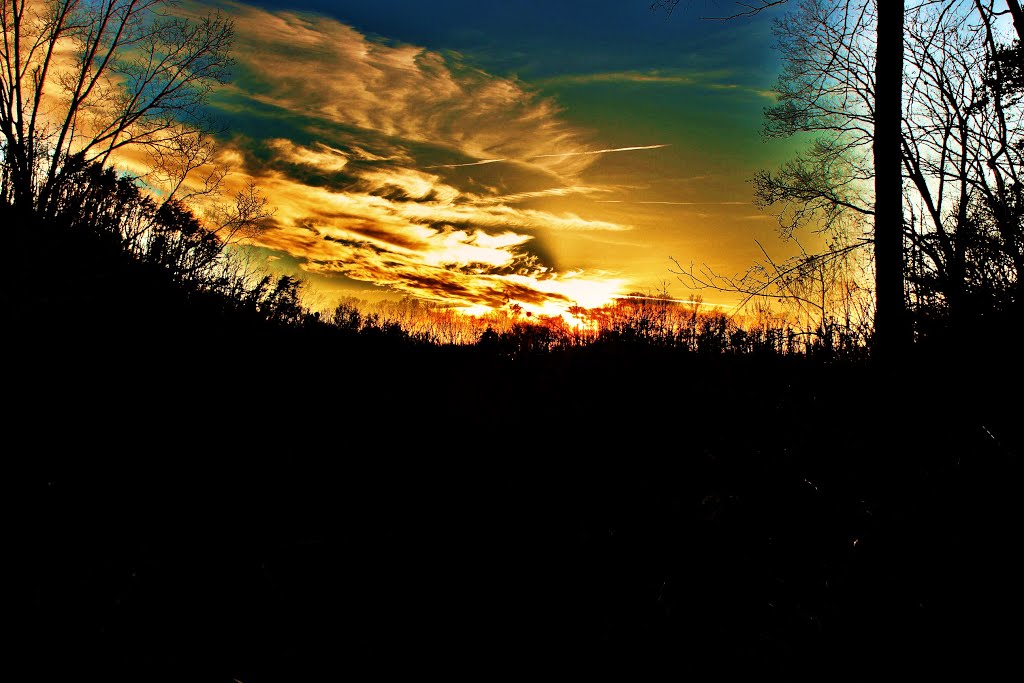 Sunset below Cedar Mountain