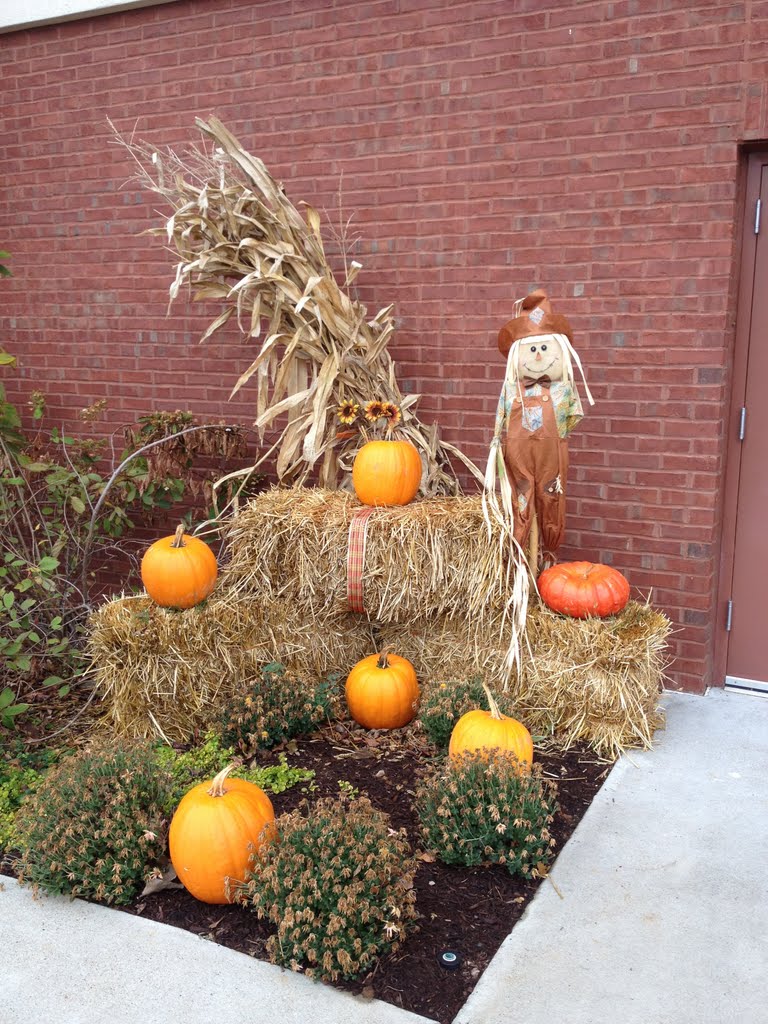 Its a harvest display at the Hampton Inn