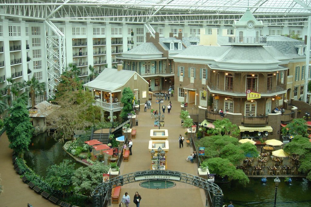 Opryland Hotel Delta Island from convention center