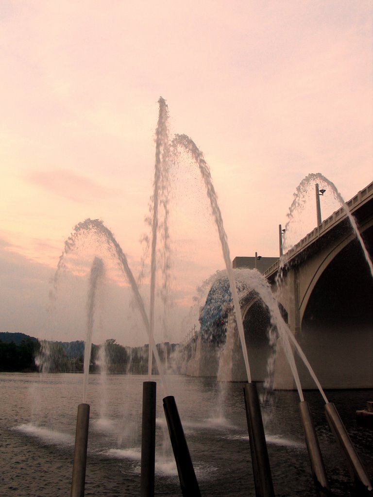 Waterfront Fountain at Rosss Landing in Chattanooga