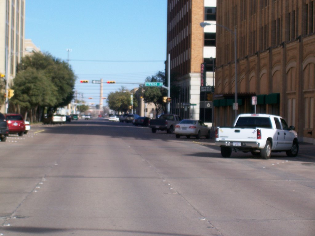 Looking east from 3rd & Cedar