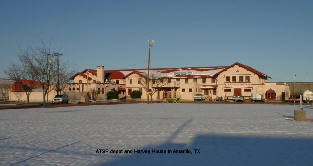 ATSF depot & Harvey House