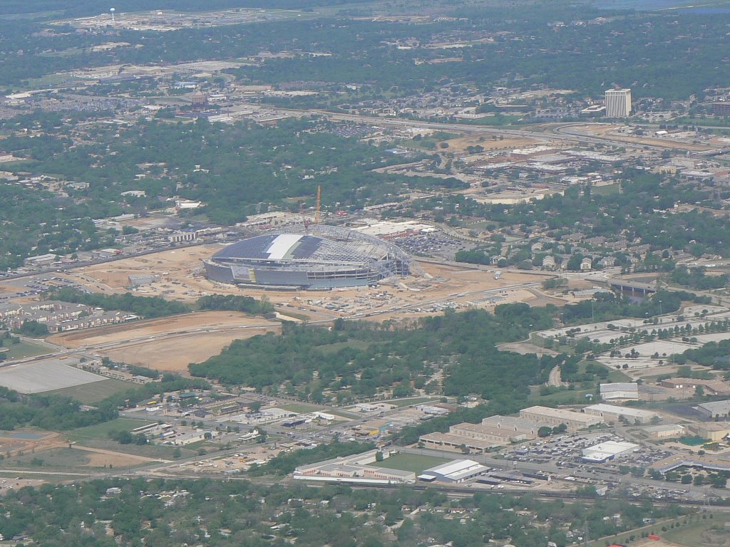 NFL Dallas Cowboys New Stadium, under construction Apr 2008