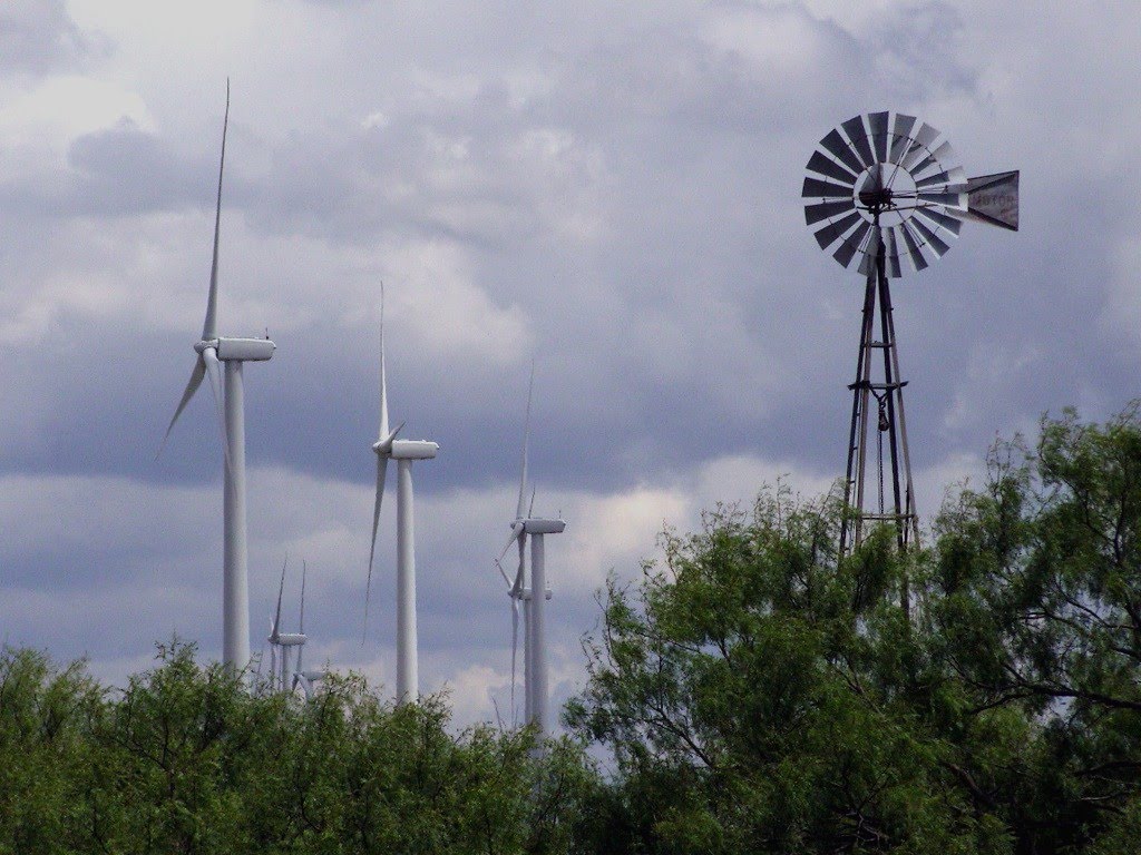 Wind Turbine Capital of Texas (Old and New)