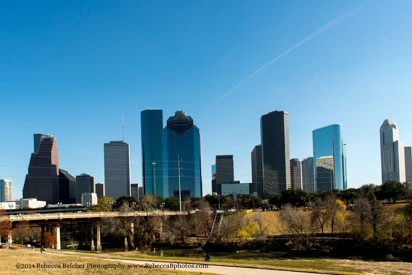 Houston Skyline in the sunshine