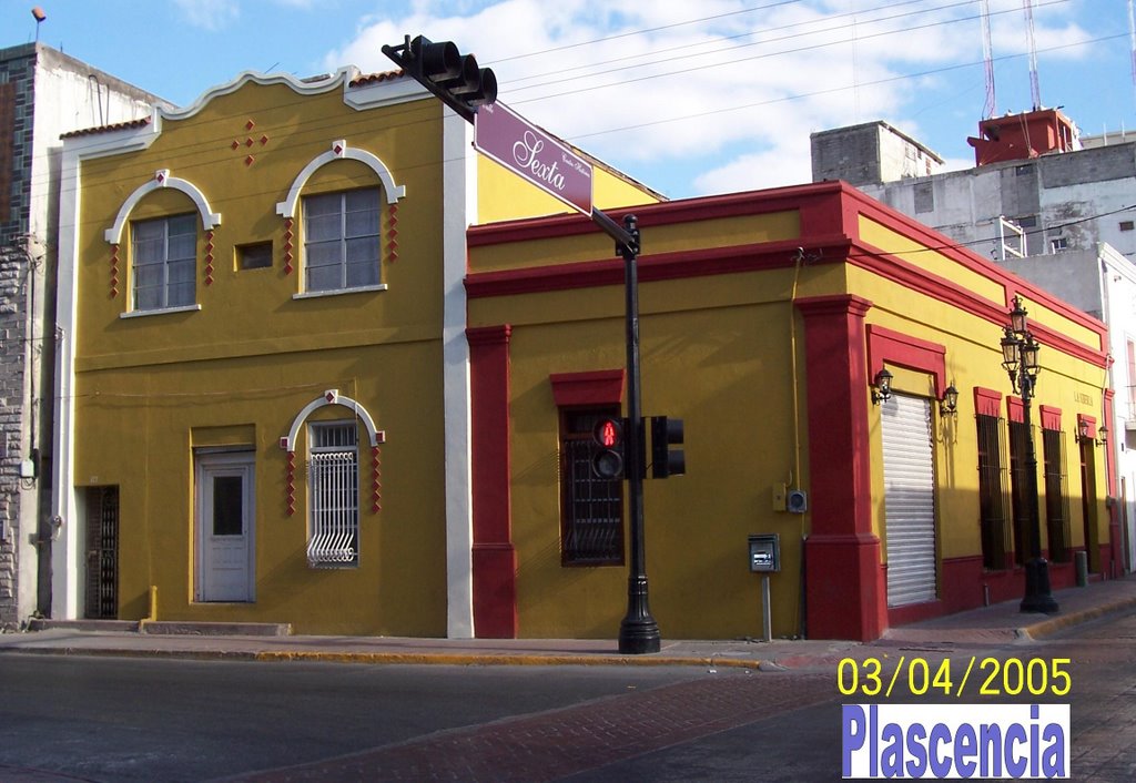 Esquina de Calle Sexta y Calle Matamoros