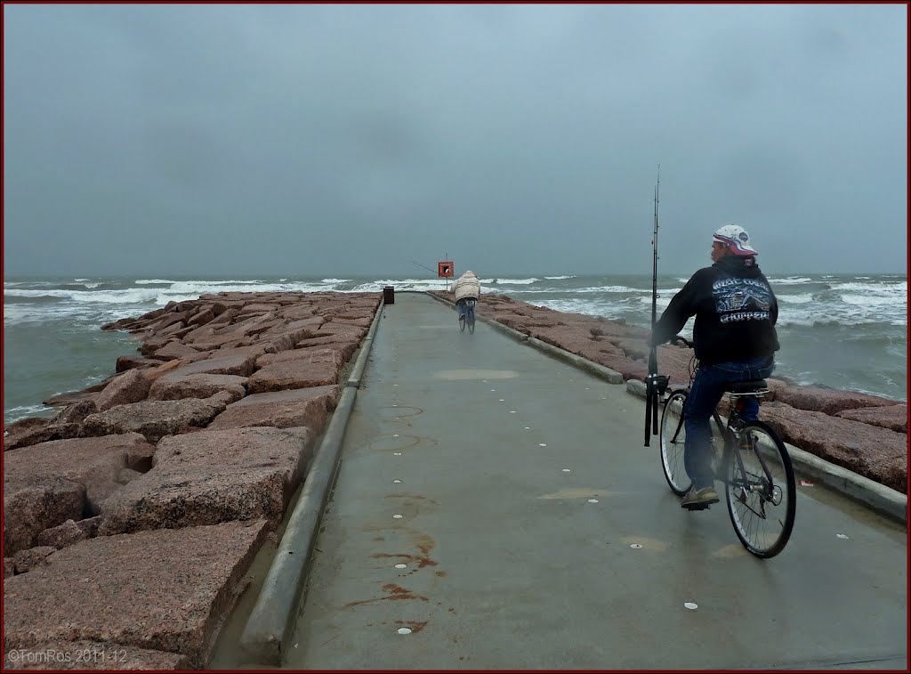 Goin fishin in Galveston drizzle
