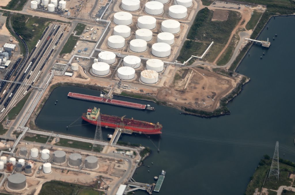 Tanker dock on Clinton Drive
