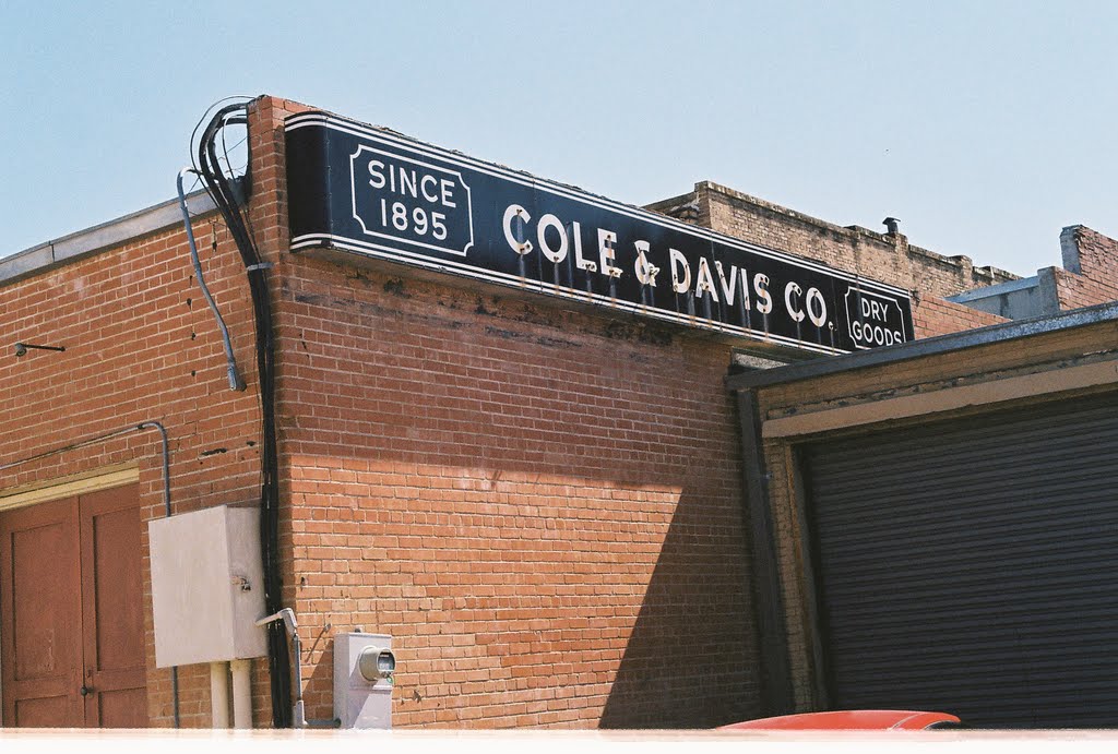 Old Business Sign in Downtown Garland, Texas