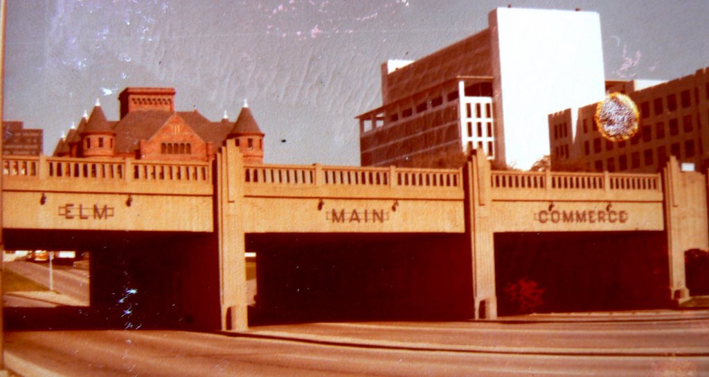 Dallas Texas. Elm, Main & Commerce  Streets.