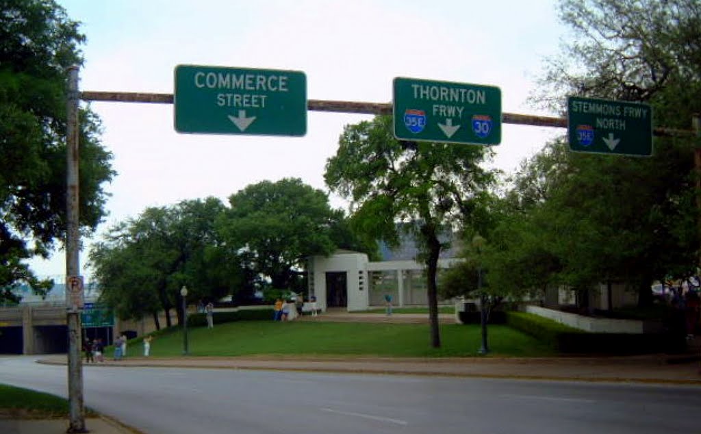 The "Grassy Knoll" !   Dealey Plaza...the most visited place in Dallas, Texas