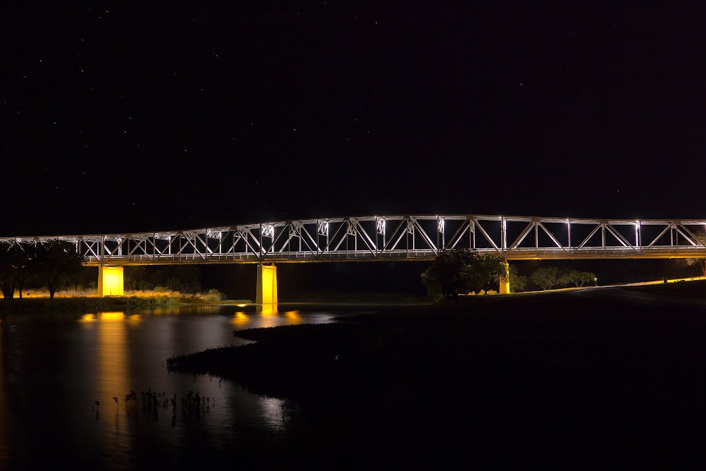 South Llano River Bridge Night Photo