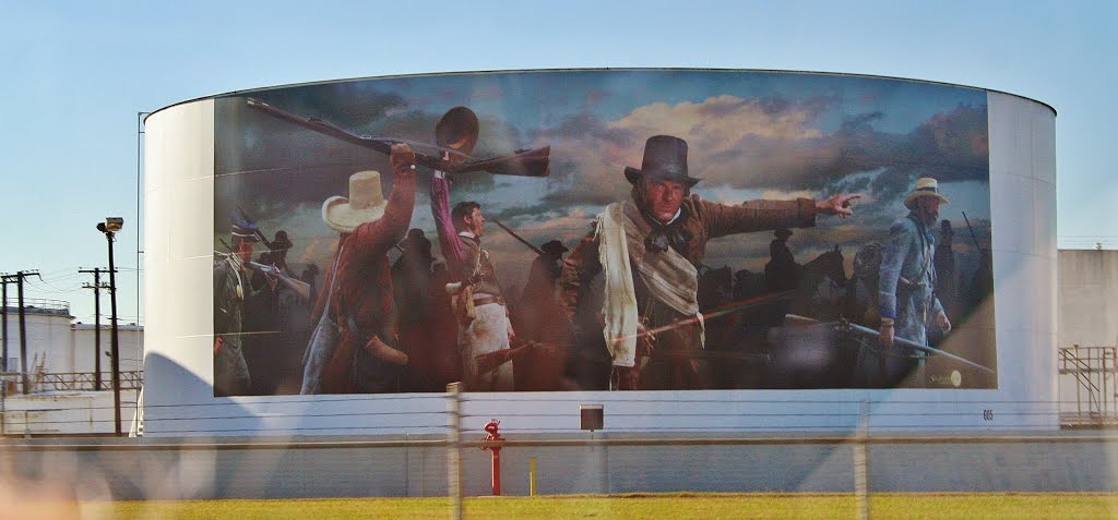 Mural of San Jacinto Battle, Houston, Texas