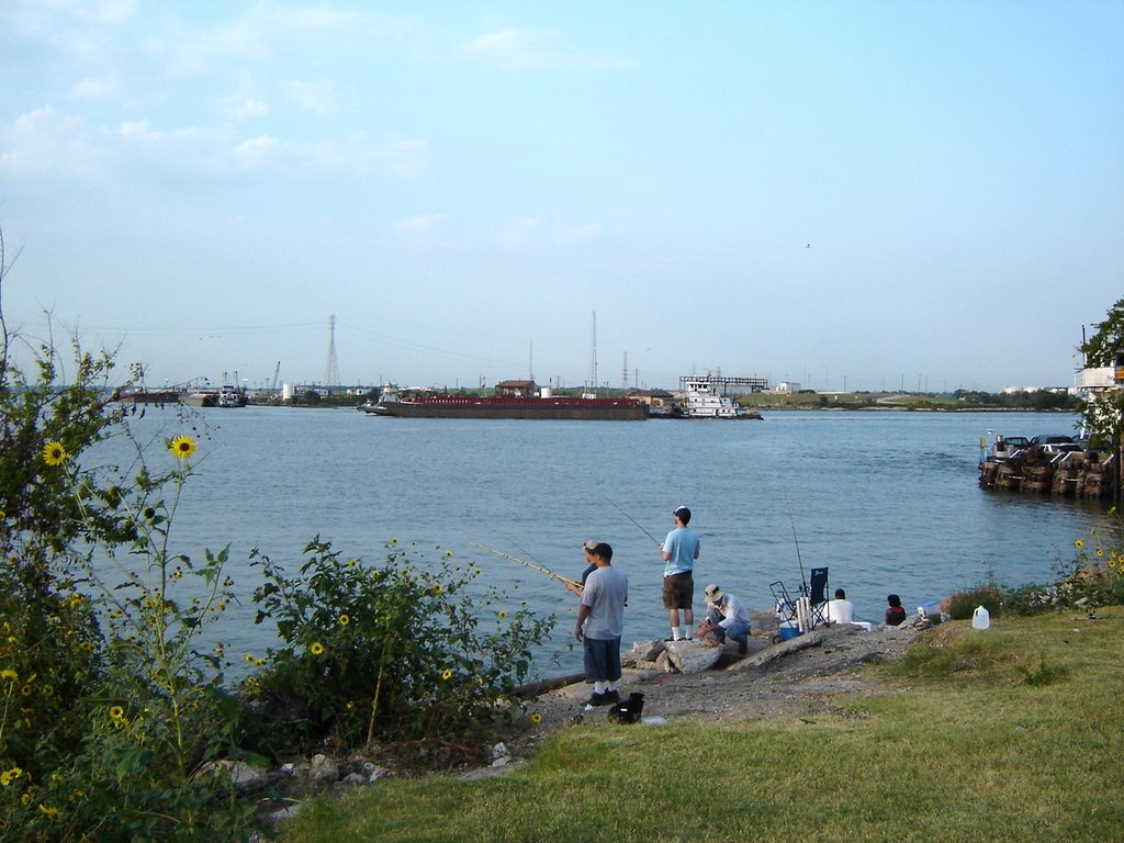 Fishing at San Jacinto River Deer Park Texas