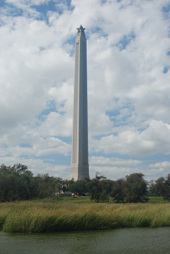 San Jacinto Memorial from the salt marsh