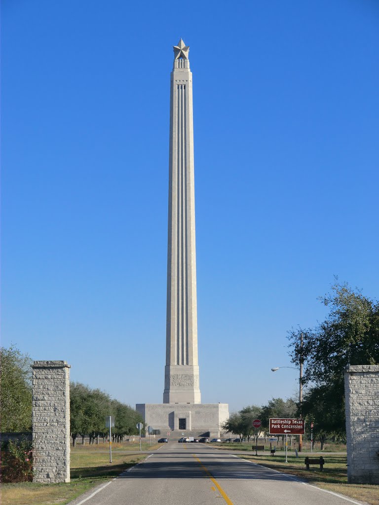 Houston: San Jacinto Battleground State Historic Site. The monument tower is 567.31 feet  / 172.92 m tall