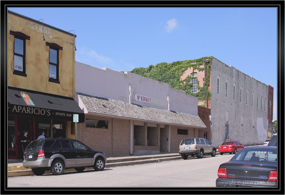 Downtown Old McKinney, TX near Aparicios Sports Bar