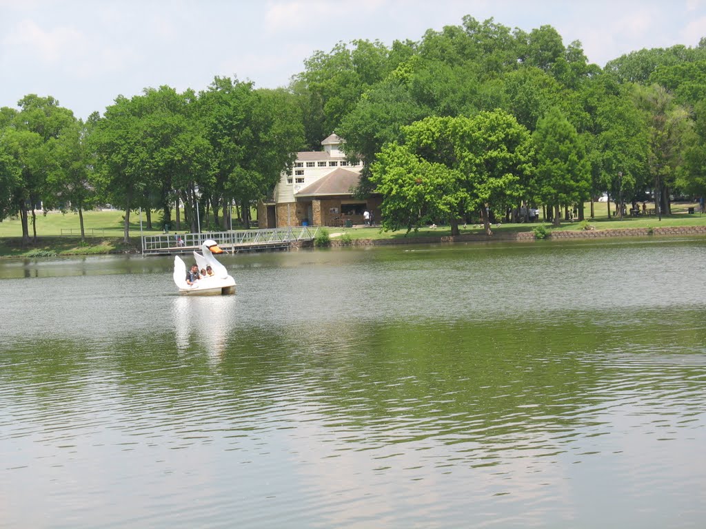 Paddle Boating in Town Lake Park in McKinney