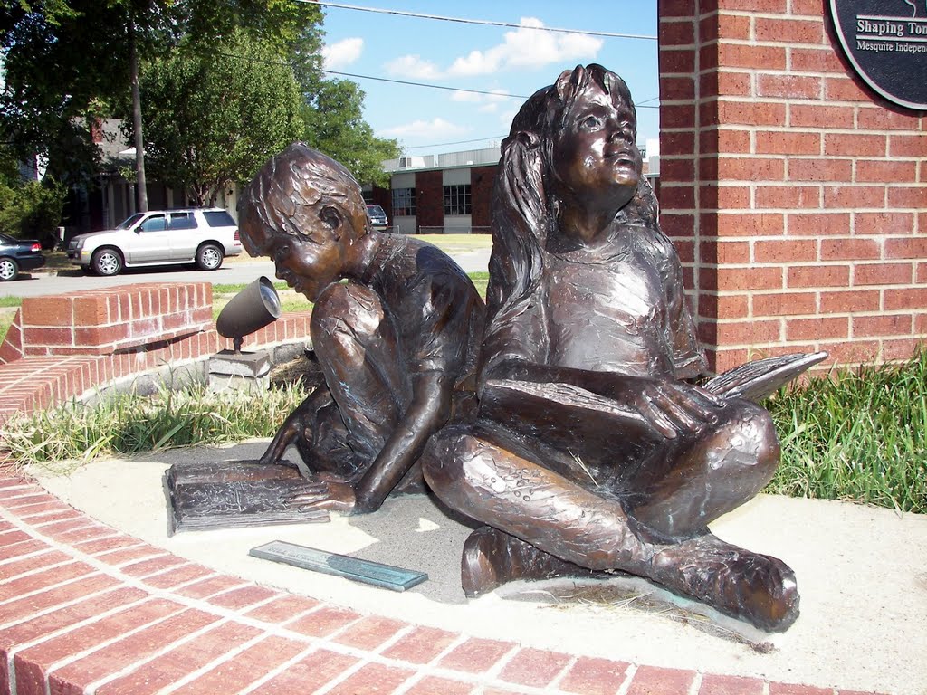Bronze sculpture, Centennial Park, Mesquite, TX