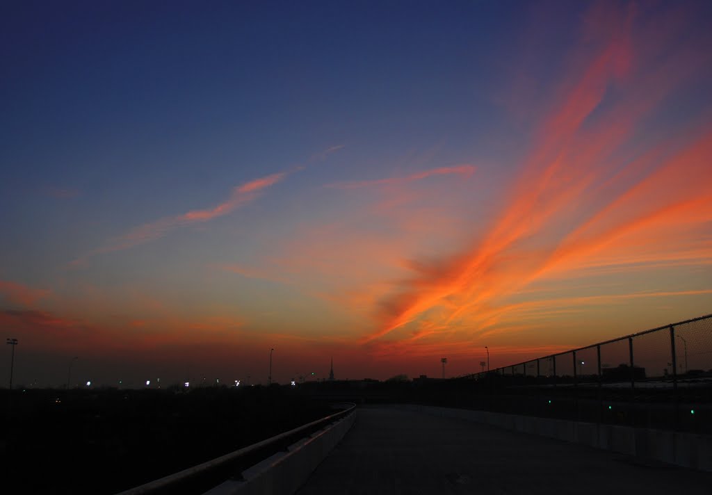 Sunset above Sunken Gardens