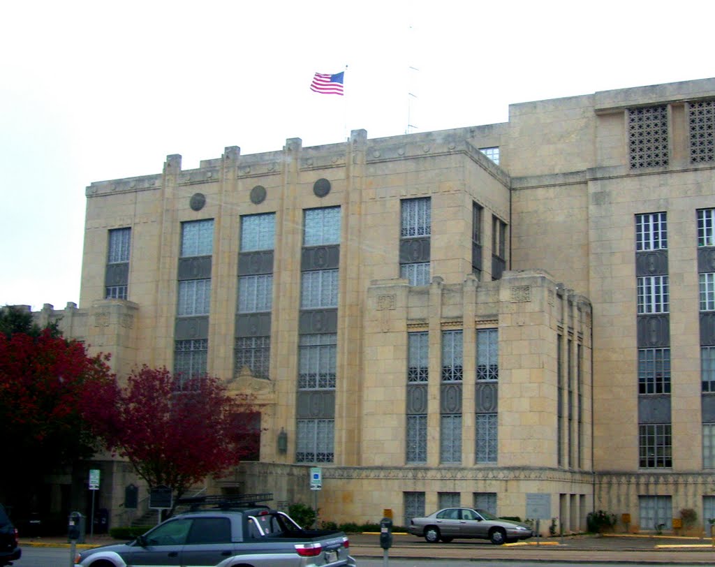Palacio de Justicia del Condado Travis en Otoño