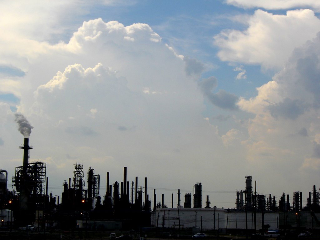 Sky on a Refinery Houston TX