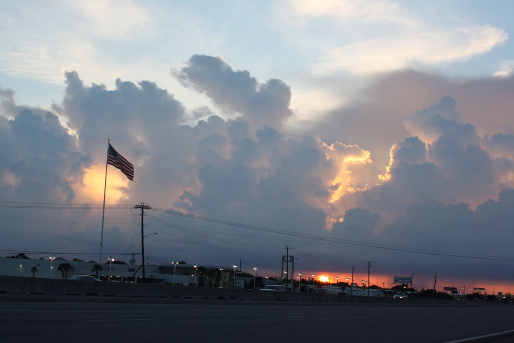 SUNSET OVER HOUSTON