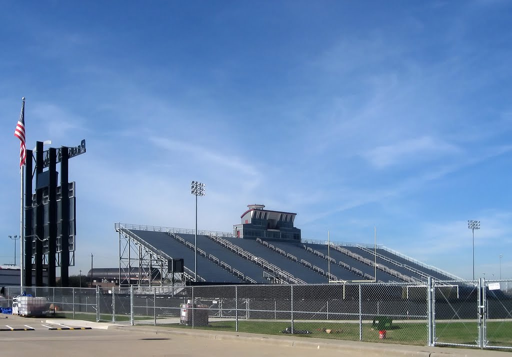 A High School Football Stadium in Pearland, Texas