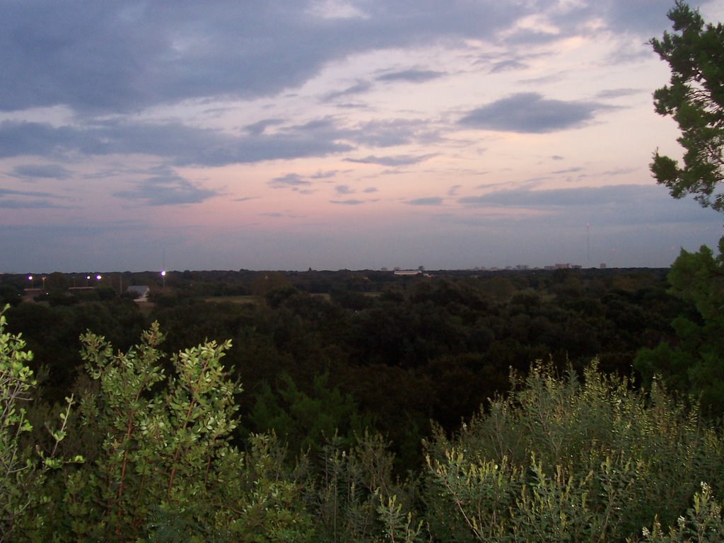 Sunset from the bluff at O.P. Schnabel Park