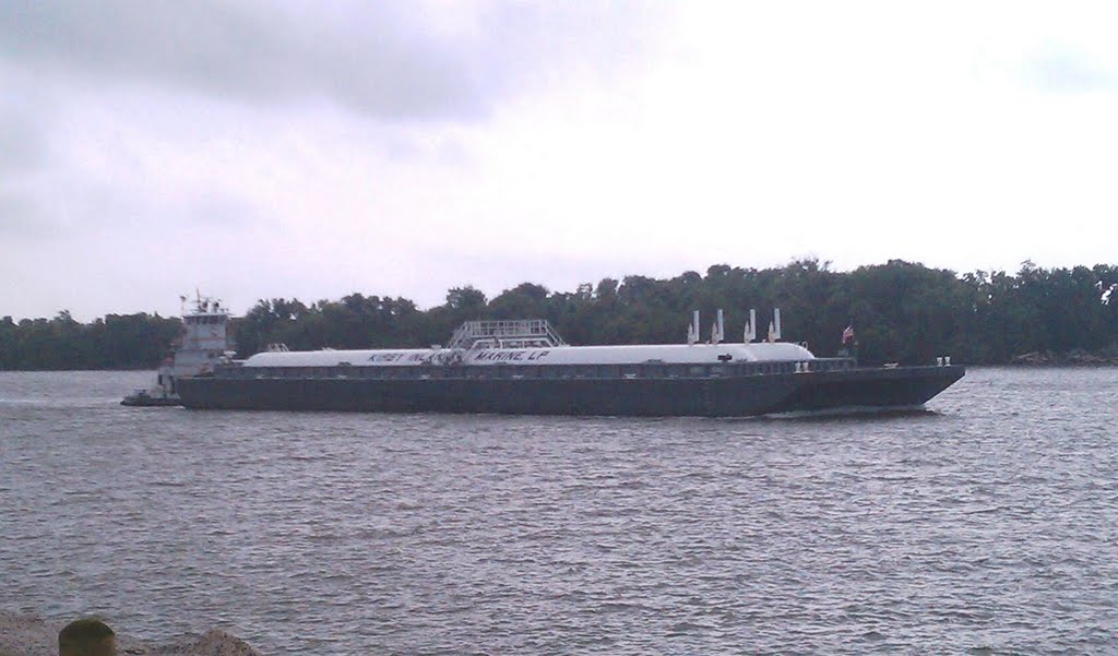Barge Traveling on the Intracoastal Canal