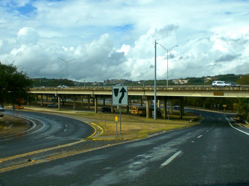 Westbound on Barton Springs Rd.